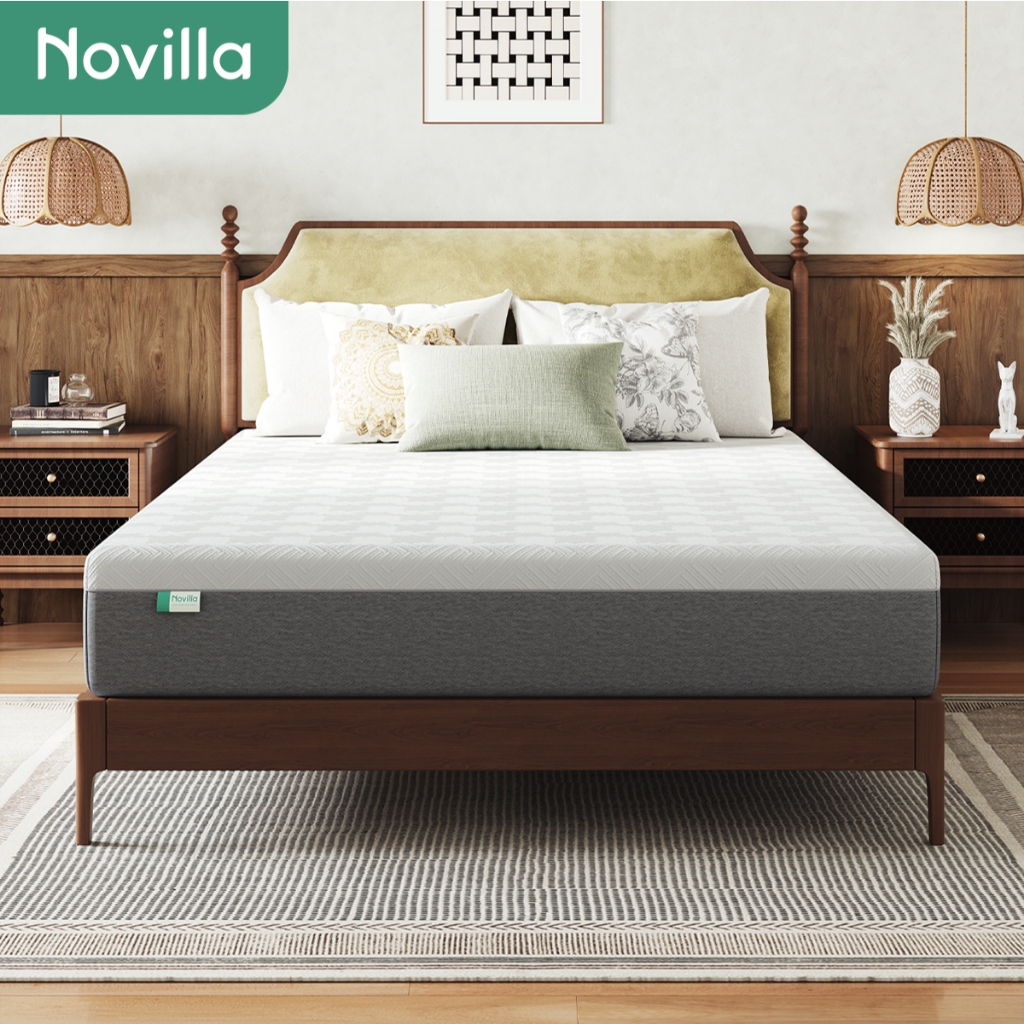 Novilla ที่นอนยางพาราแท้ 100% รองรับสรีระ บรรเทาปวดหลัง ระบายอากาศ กันไรฝุ่น รุ่น Foamtastic หนา 8/1