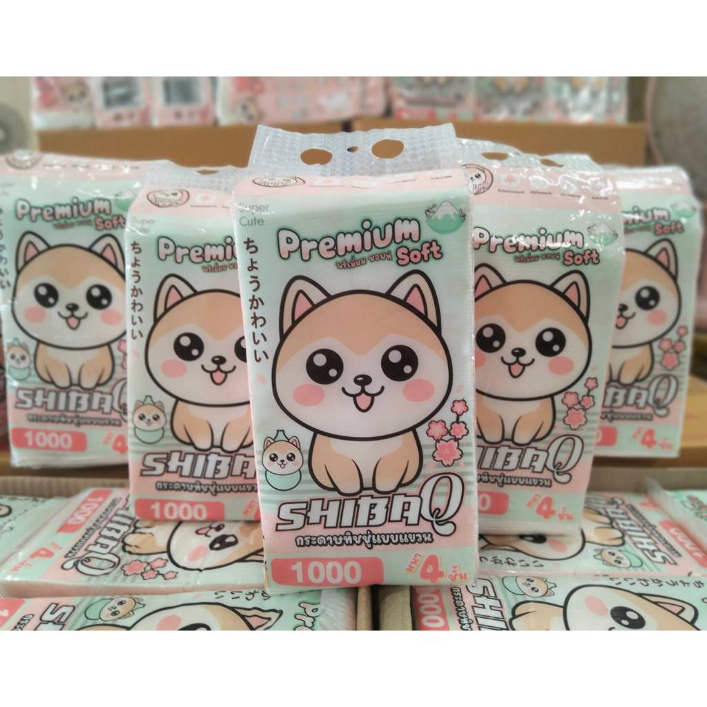 Premium Soft พรีเมี่ยม ซอฟท์ กระดาษทิชชู่แบบแขวน 1000แผ่น หนา 4 ชั้น ยกลัง!!!!!! 24 ห่อ#ส่งด่วนจากไทย ถึงไวแน่นอน#