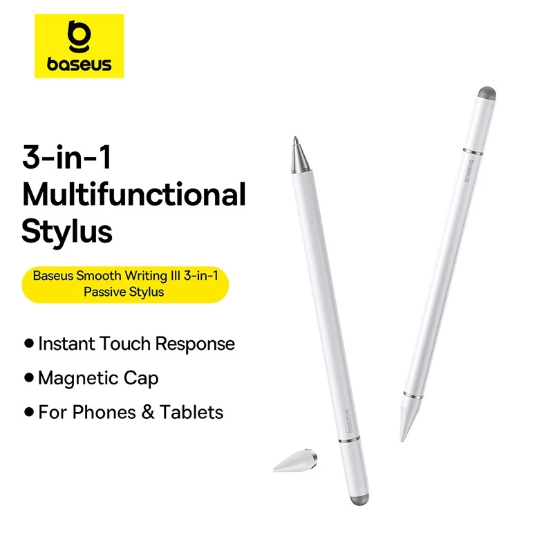 Baseus ปากกาสไตลัส รุ่น Smooth Writing 3 Passive Stylus Multifunctional (Wireless ใช้สำหรับiPad Pro/iPad Air เท่านั้น)