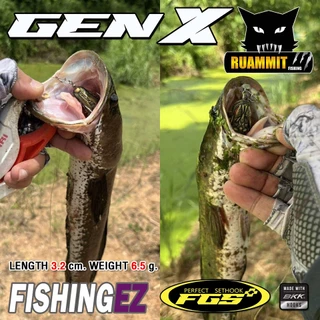เหยื่อตกปลา เหยื่อปลอม กบยางGEN-X by FISHING EZ (ชุดตัวเบ็ด FGS V.1)