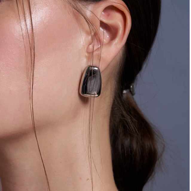 Adornment Club - Chacha earrings (gold/silver) ต่างหูl nickel free, waterproof, long-lasting