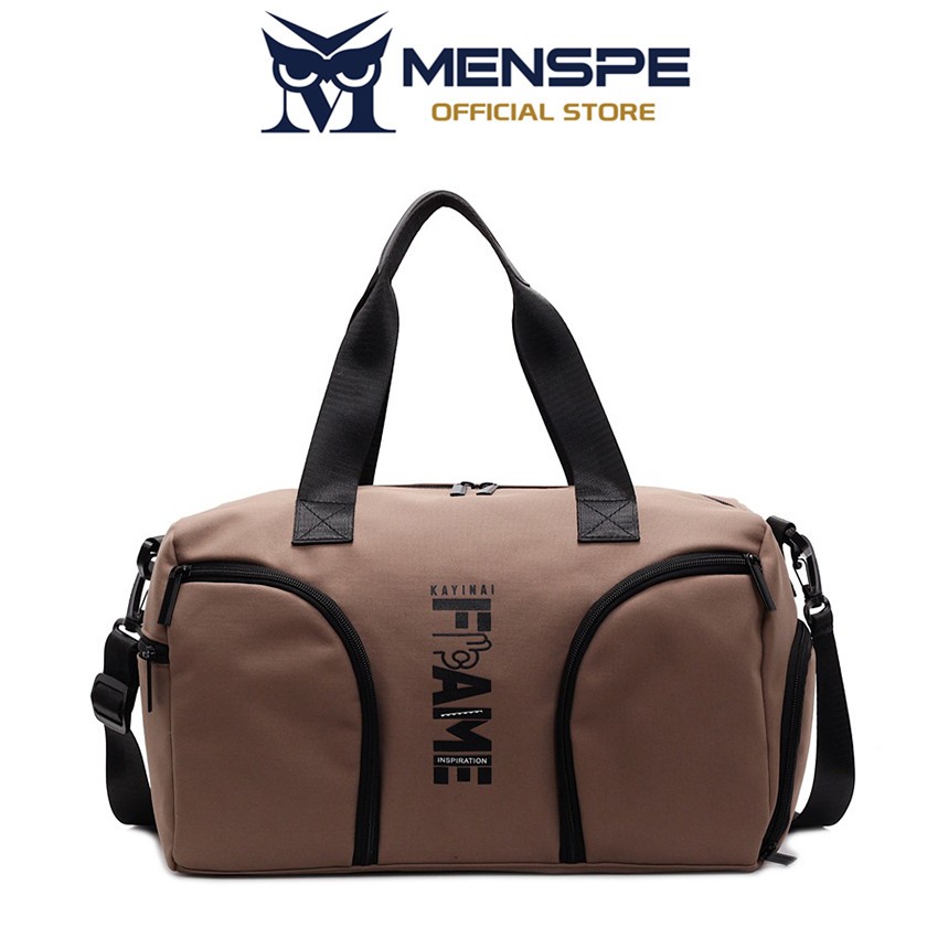 MENSPE กระเป๋าถือสําหรับเดินทางกันน้ํากระเป๋าสันทนาการแห้งและเปียกแยกกีฬากระเป๋าสะพายฟิตเนสยิม