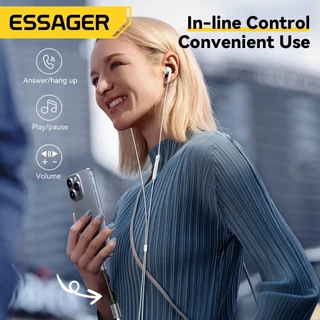 Essager Type-C ถึง L สายอะแดปเตอร์เสียง อะแดปเตอร์ OTG ชาร์จ + เสียง 2 ใน 1