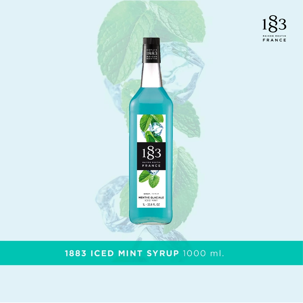 1883 น้ำเชื่อมกลิ่นไอซ์ มิ้นท์ | ICED MINT SYRUP 1000 ml. (SKU 3324)
