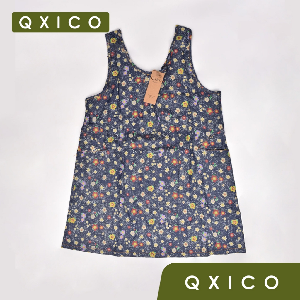 Qxico รุ่น QX1628 [ พร้อมส่ง ] เสื้อคอกระเช้าลายดอกไม้