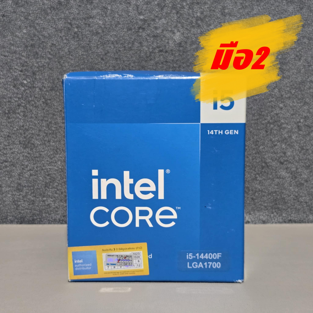 CPU (ซีพียู) INTEL CORE I5 14400F 10C/16T (LGA 1700) สินค้ามือ2 (ครบกล่อง) มีประกันศูนย์ไทย INGRAM +