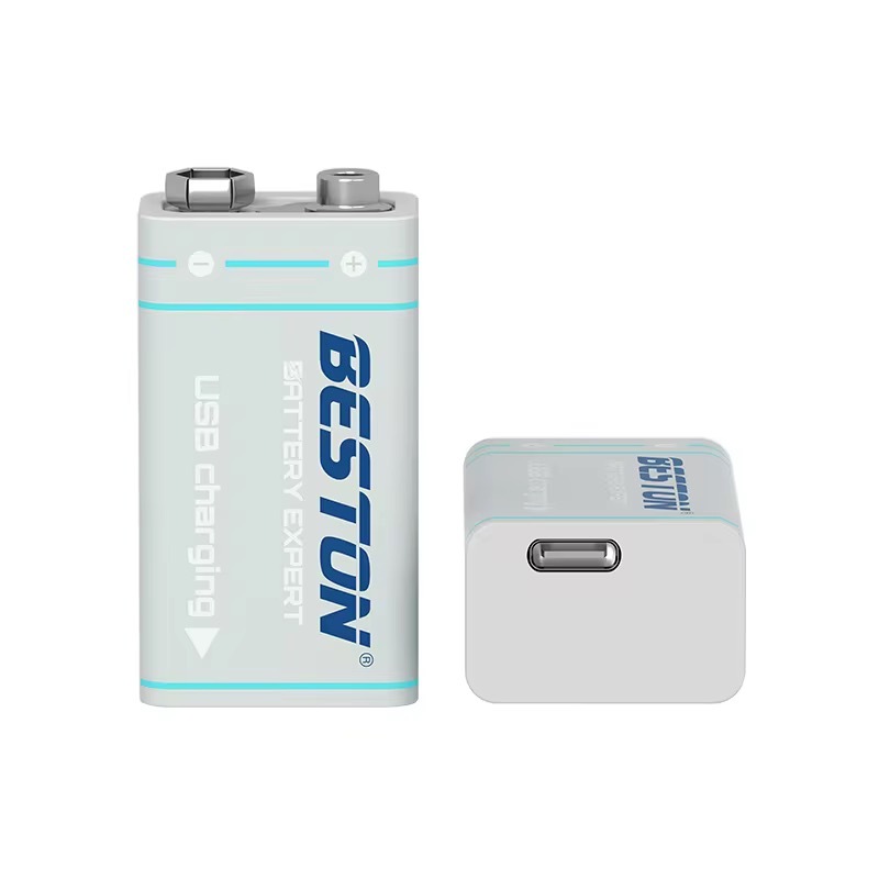 Beston ถ่านชาร์จ 9V 1000mAh เต็ม ชาร์จได้1500ครั้ง!!! 1ก้อน/PCS