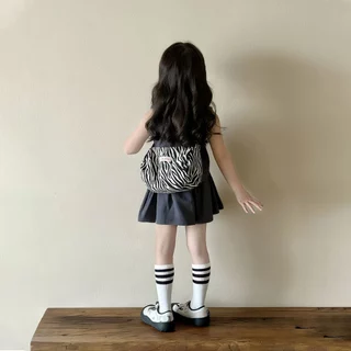 Beryl kids🌸ชุดสูทเด็กผู้หญิง🎀ชุดเซ็ตลูกสาวแฟชั่น เสื้อโปโลแขนกุด+กางเกงขาสั้น ชุดลําลองสองชิ้น สไตล์เกาหลี ฤดูร้อน