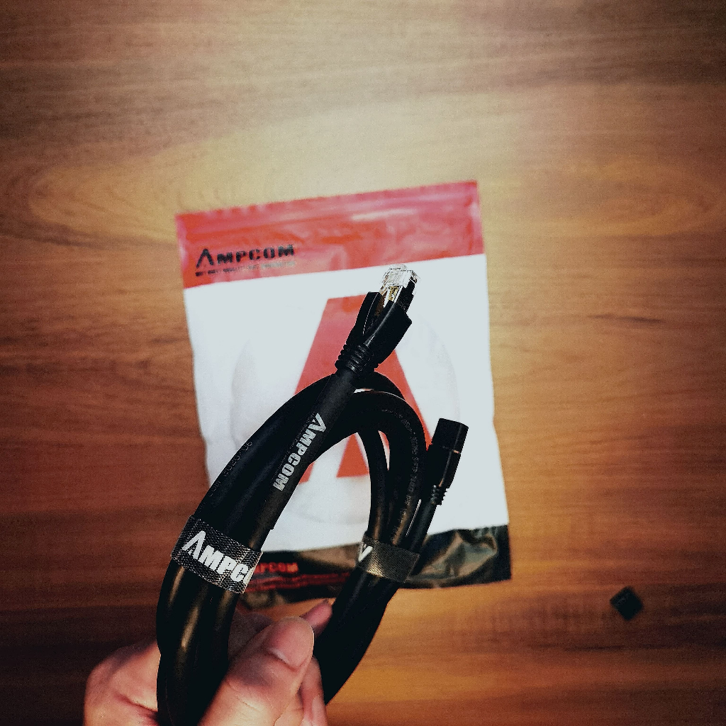 AMPCOM S/FTP CAT8 Ethernet Cable 40Gbps Gold Plate RJ45 2M