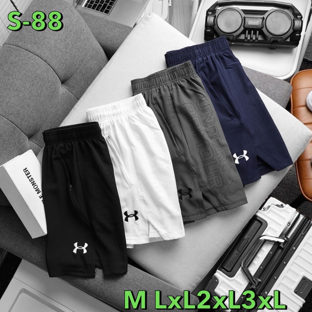 กางเกงออกกำลังกาย กางเกงกีฬาผู้ชาย ขาสั้น มีซับใน U (2) wt. Liner