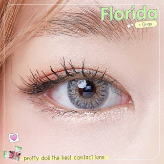 (COD) คอนแทคเลนส์ Contactlens สายฝ Florida สายตา+ปกติ Prettydoll 0 ถึง - 6.00 เลนส์นิ่มสบายฟรีตลับ