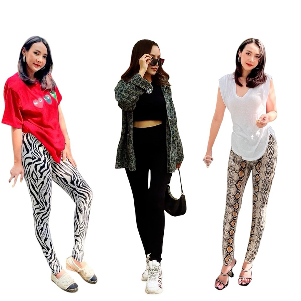 No80 กางเกง เลกกิ้ง ขายาว คนท้องใส่ได้ ผ้ายืดเยอะ ใส่สบาย ไม่อึดอัด มีไซส์S แฟชั่น ผู้หญิง Woman