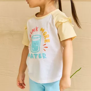 e'clat เสื้อยืด เสื้อเด็กผู้หญิง 1-6ปี กระดุมสาปหลัง ผ้าเจอร์ซี่100%cotton ผ้ายืด เนื้อนิ่ม 8113