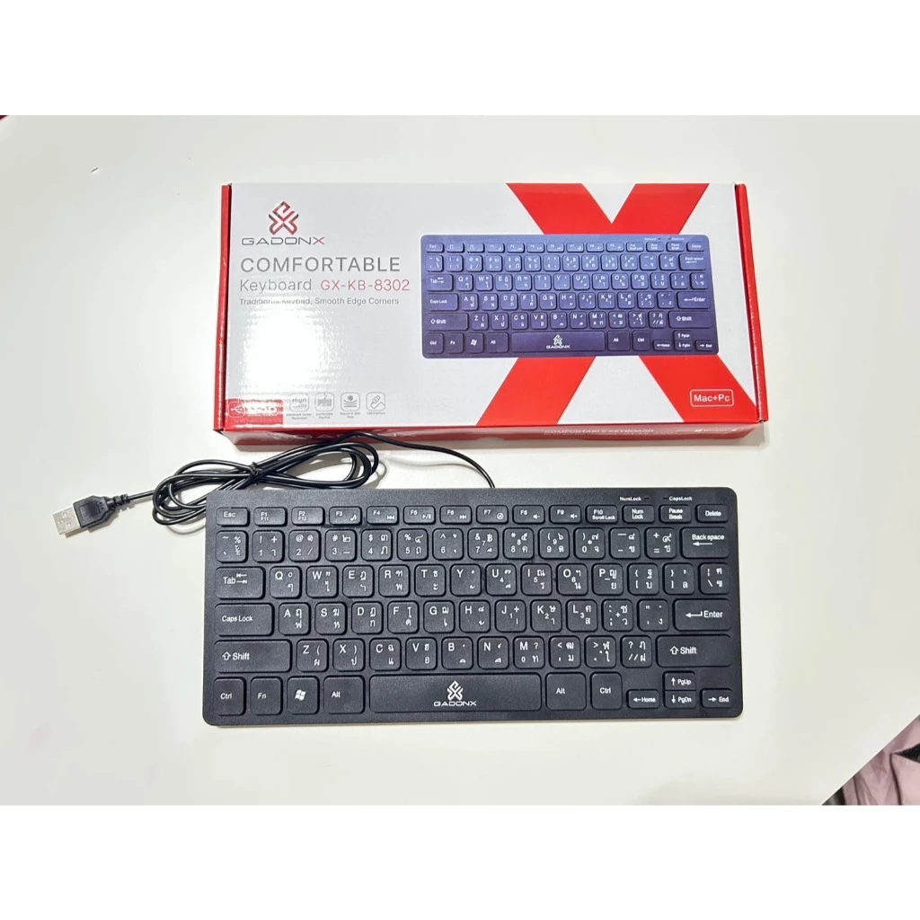 GADONX GX-KB-8302 คีย์บอร์ด USB มีสาย ไทย-อังกฤษ thumbnail 5