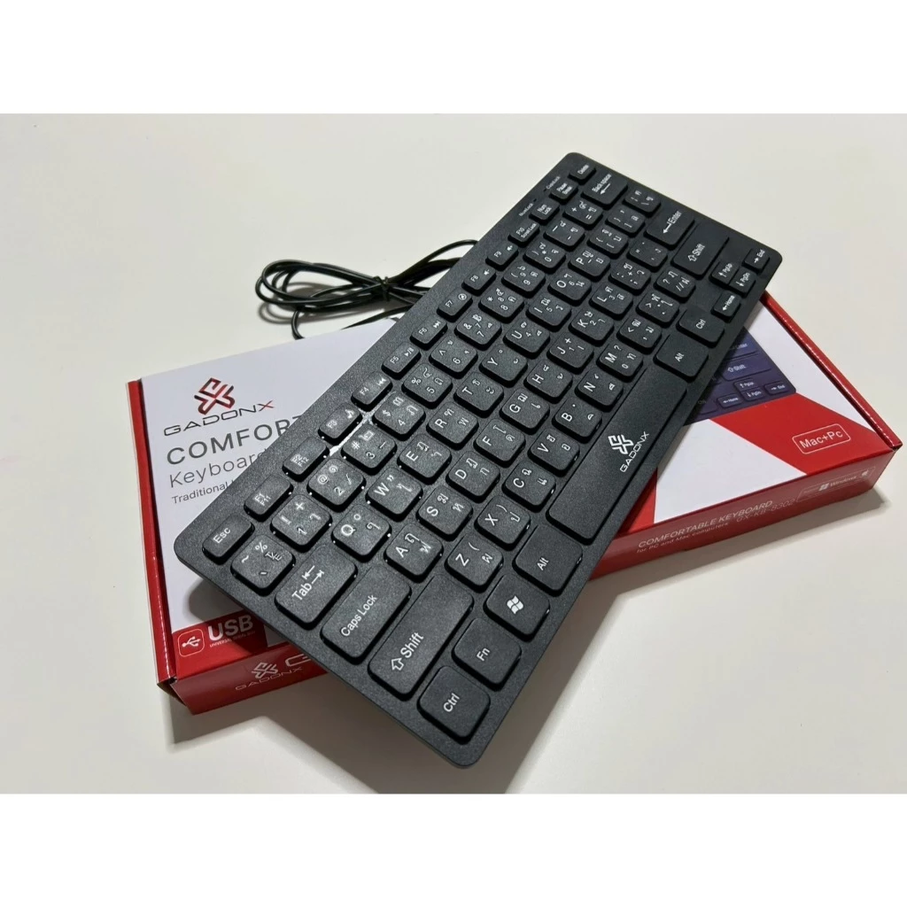 GADONX GX-KB-8302 คีย์บอร์ด USB มีสาย ไทย-อังกฤษ thumbnail 6