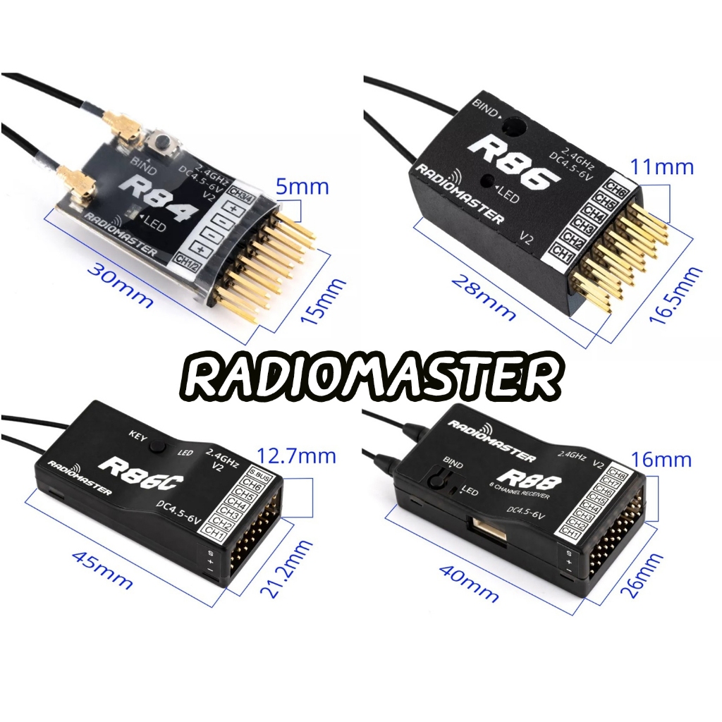 Receive (รีซีฟ) RadioMaster  R84-R86-R86C-R88
