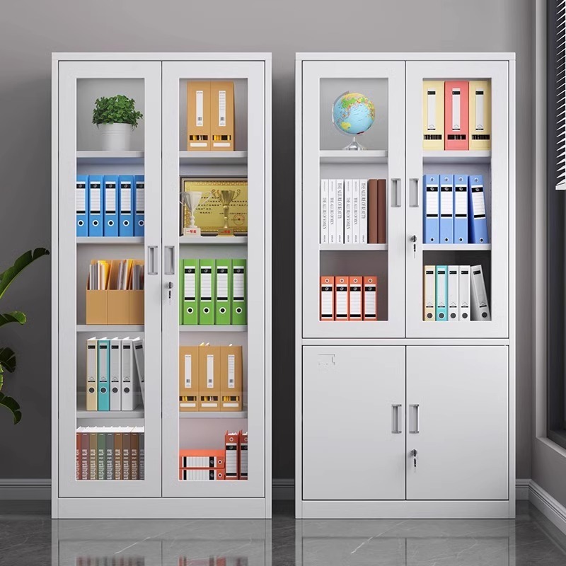 ⚡จัดส่งถึงบ้านฟรี ⚡  ตู้เก็บเอกสารเหล็กตู้สำนักงานพร้อมล็อคความจุสูงพื้นที่จัดเก็บห้าชั้น