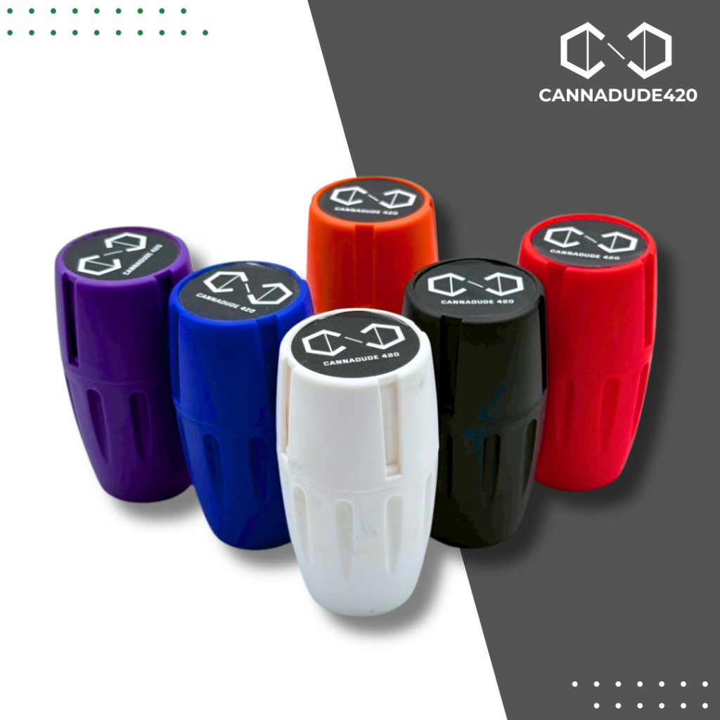 Grinder All In One Storage jar + Grinder Jar Cannadude420 เครื่องบด ที่บด พร้อม กระปุกโหล [GDS40]