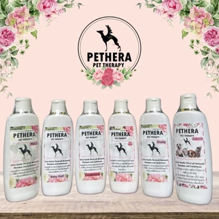 Pethera แชมพูสมุนไพรดูแลผิวหนังสุนัขแมว ลดปัญหาคัน ขนร่วง ผิวแห้ง 240ml