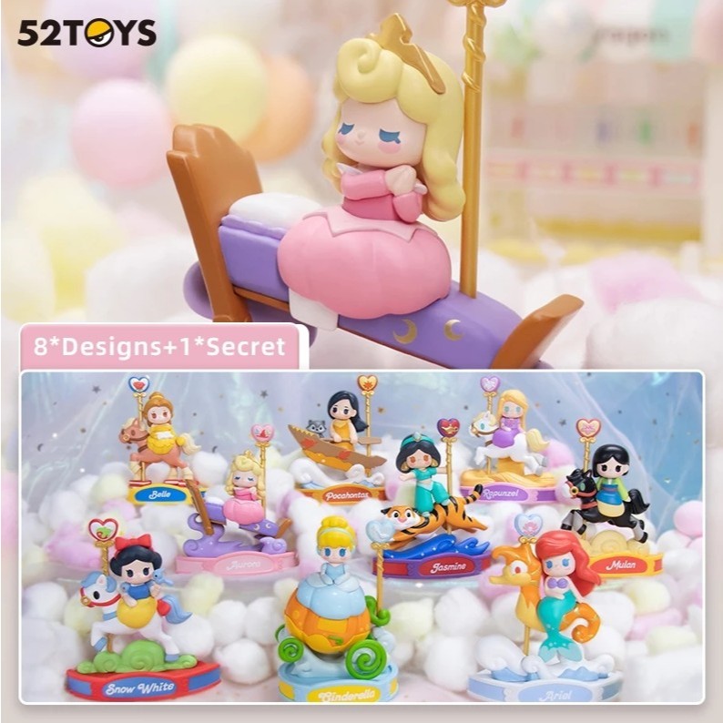 (พร้อมส่งจากไทย) 52TOYS Disney Princess Carousels Series เช็คการ์ด ไม่แกะตัว พร้อมส่ง น่ารัก