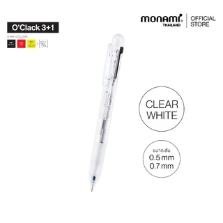 Monami รุ่น O'Clack ปากกาลูกลื่น 3 ระบบ และดินสอกดในตัว ปากกา 3+1 รุ่นโอแคล็ค