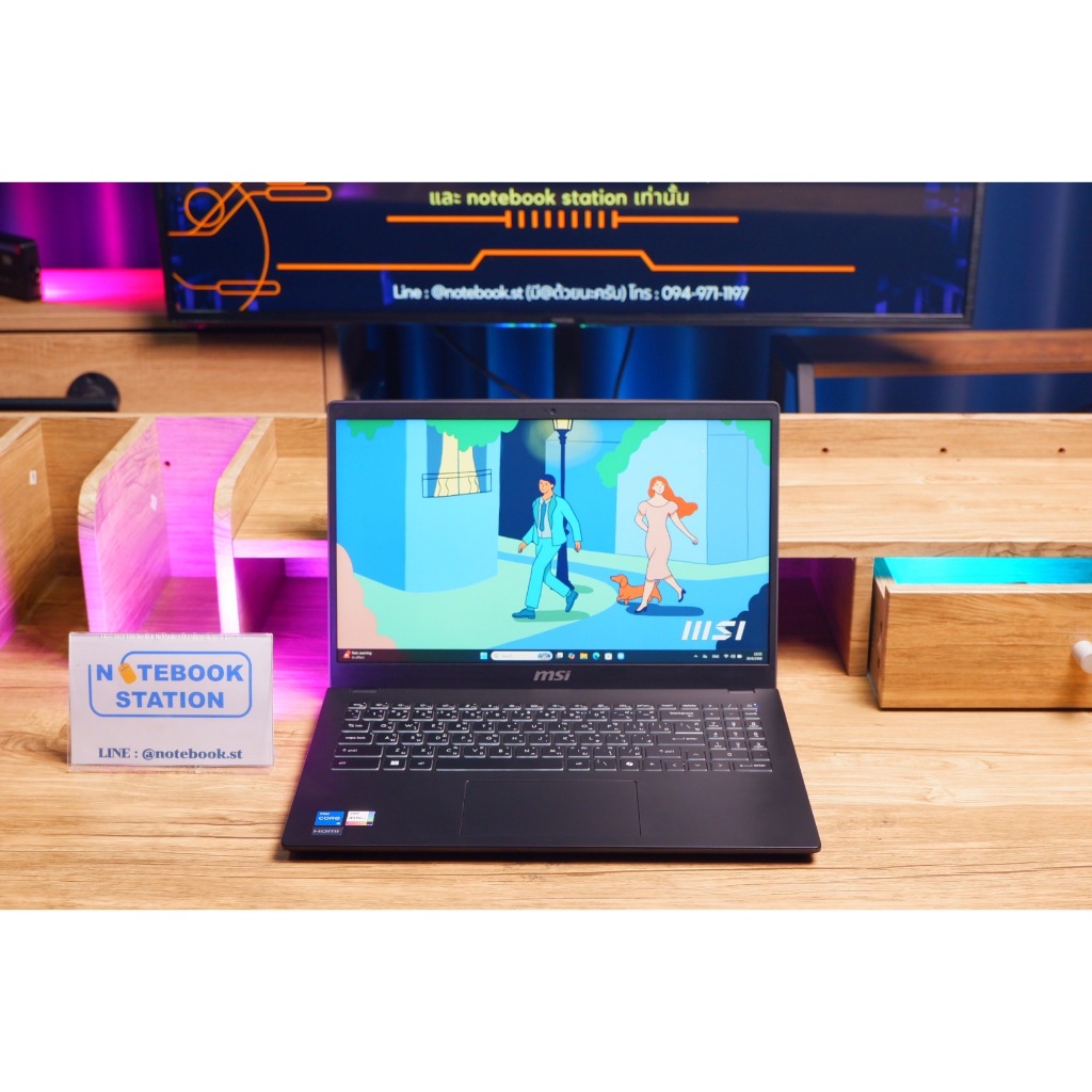 MSI Modern 15 i5-1235U Ram8 SSD512 จอ15.6 FHD IPS สเปคดี ทำงานเก่ง เครื่องสวยมีประกันศูนย์ยาว2026 ขา