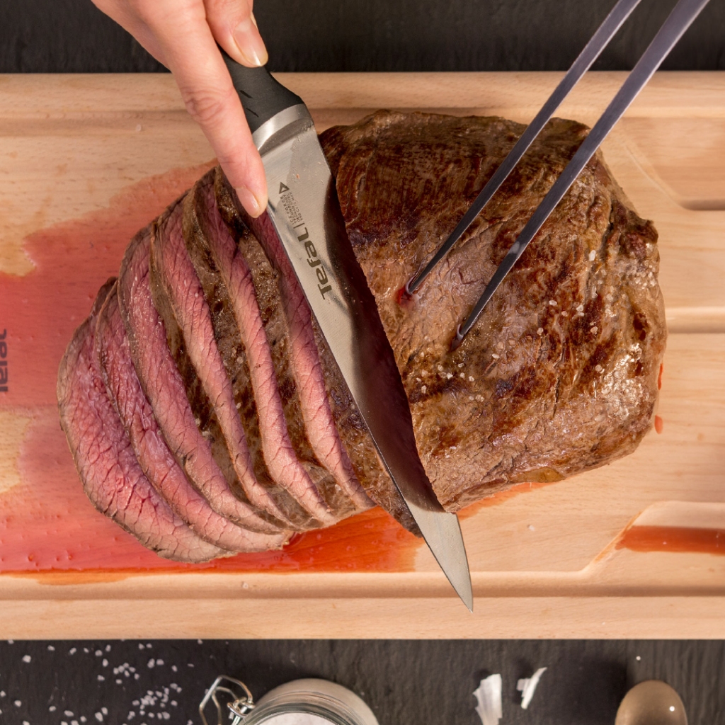 Tefal ชุดมีดสเตนเลส  5 ชิ้นครบชุด มีดขนาด 20 11 9 ซม และ กรรไกร Ice Force (รวมที่เก็บมีด) รุ่น K232S534 ราคา ถูกที่สุด ดีลบีเคเค แกลเลอรีภาพที่ 8