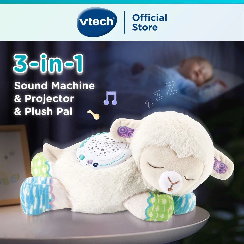 VTech Sheep Soothing Toys Light Projection Crying Sensor Crib toys New Born Baby Mobile Toys [80-550500] ของเล่นปลอบประโ