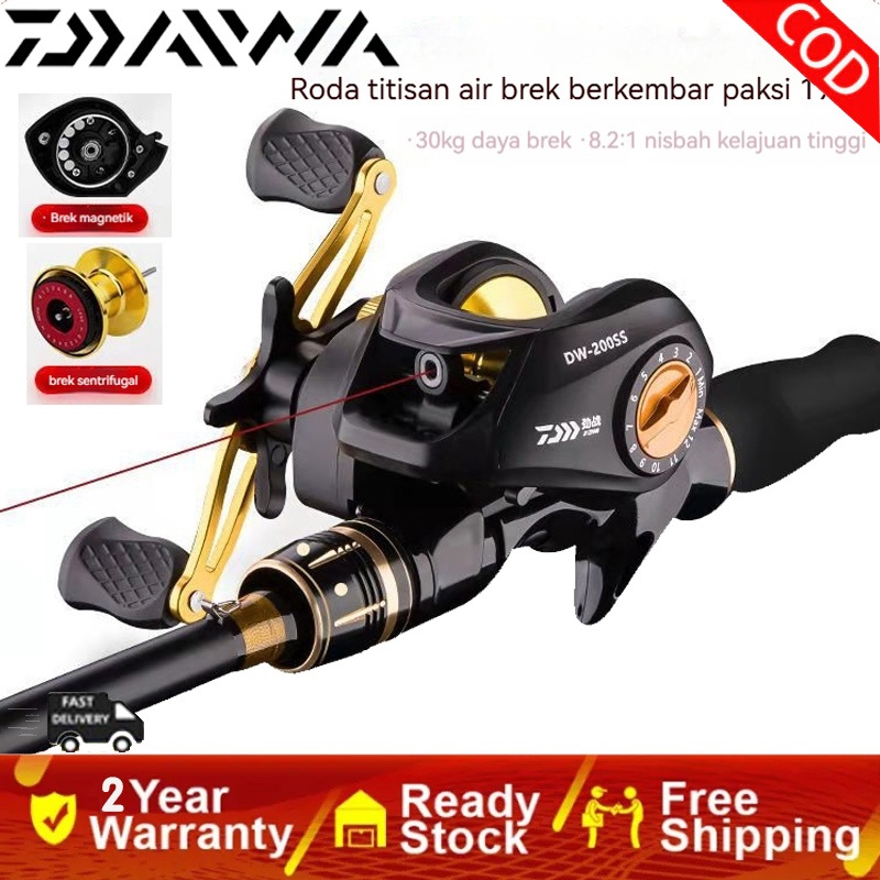 daiwa รอกเบส รอกหยดน้ำ Baitcasting Reel 7.2：1 รอกหยดน้ำdc 12 + 1BB ซ้ายขวามือเบรกแม่เหล็กรอกตกปลา รอกหยดน้ำตีไกล