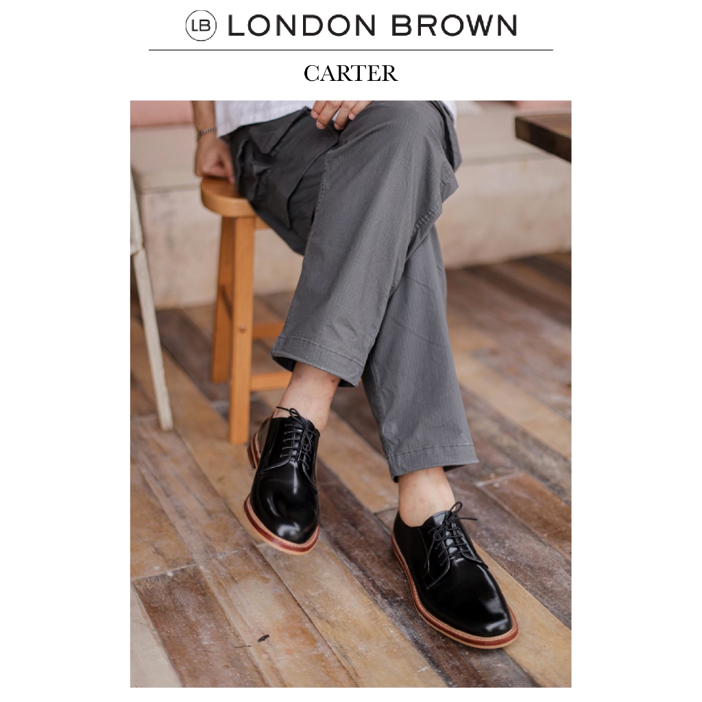 LONDON BROWN - CARTER รองเท้าหนัง ทรง DERBY
