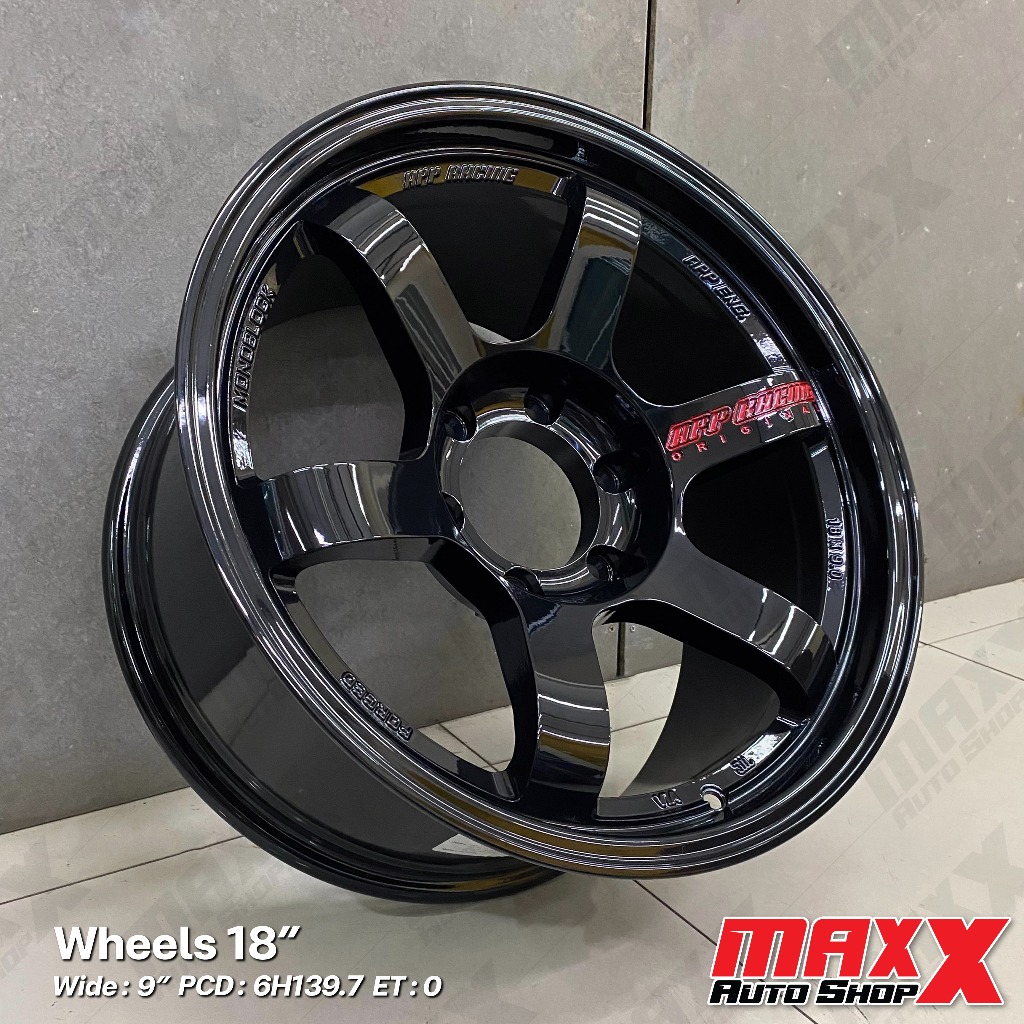 ล้อแม็กซ์ TE37 TORQ E37 ขอบ 18x9" 6H139.7 ET0 สีดำเงา (ขายเป็นชุด 4 วง) F-E3718906M/0BKIMI