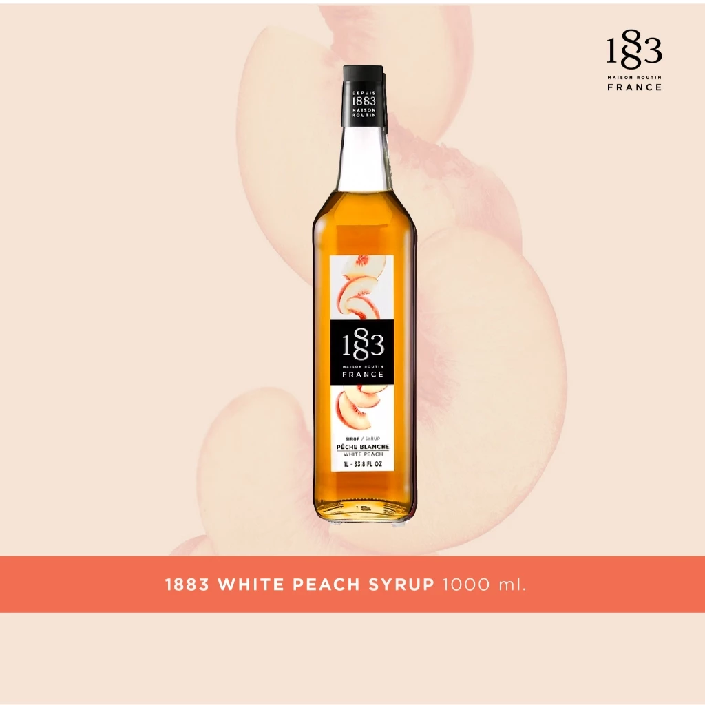 1883 น้ำเชื่อมกลิ่นไวท์พีช | WHITE PEACH SYRUP 1000 ml. (SKU 5938)