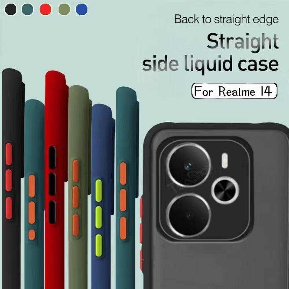 เคสกันกระแทก สำหรับ Realme14 14X Realme C85 C65 C67 C63 C61 C55 C53 C51 Note50 Note60 Note70 C30 C30S C3เคสผืวด้าน