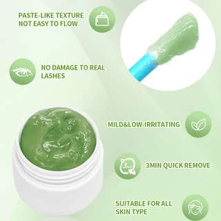 15g ปลอดภัย ครีมถอดขนตา ที่ถอดขนตาถาวร ถอดง่ายขนตาจริงไม่หลุด ครีมทำความสะอาดกาวต่อขนตา