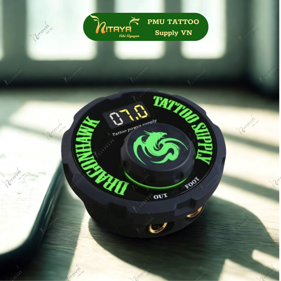 [ของแท้] พาวเวอร์ซัพพลาย Dragonhawk  Power Supply ปรับแรงดันแม่นยำใช้งานง่าย รองรับเครื่องสักทุกรุ่น