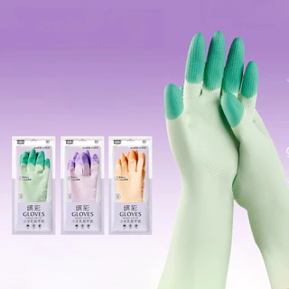 ถุงมือล้างจาน ซิลิโคน - มีหลายสีให้เลือก - แนบสนิท ป้องกันมือ ไม่ทำลายง่าย G3430