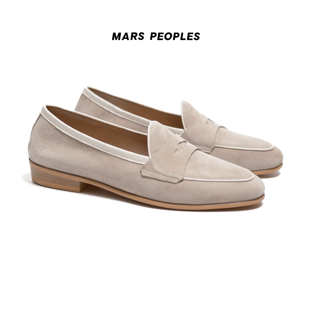 MARS PEOPLES - People Belgian สี Light Grey Suede