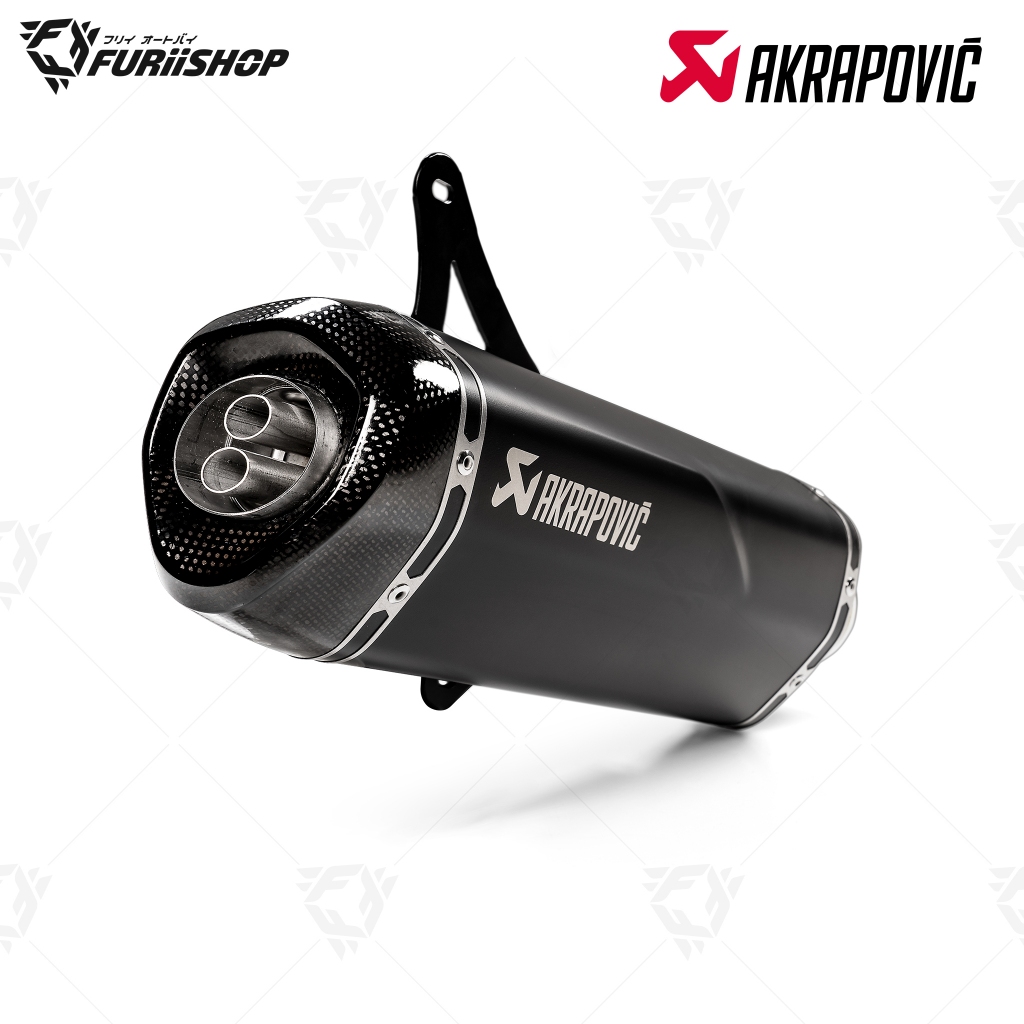 ท่อสูตร/ท่อแต่ง/ท่อไอเสีย Akrapovic Slip on Black new shape : for Vespa GTS/GTV300HPE/250