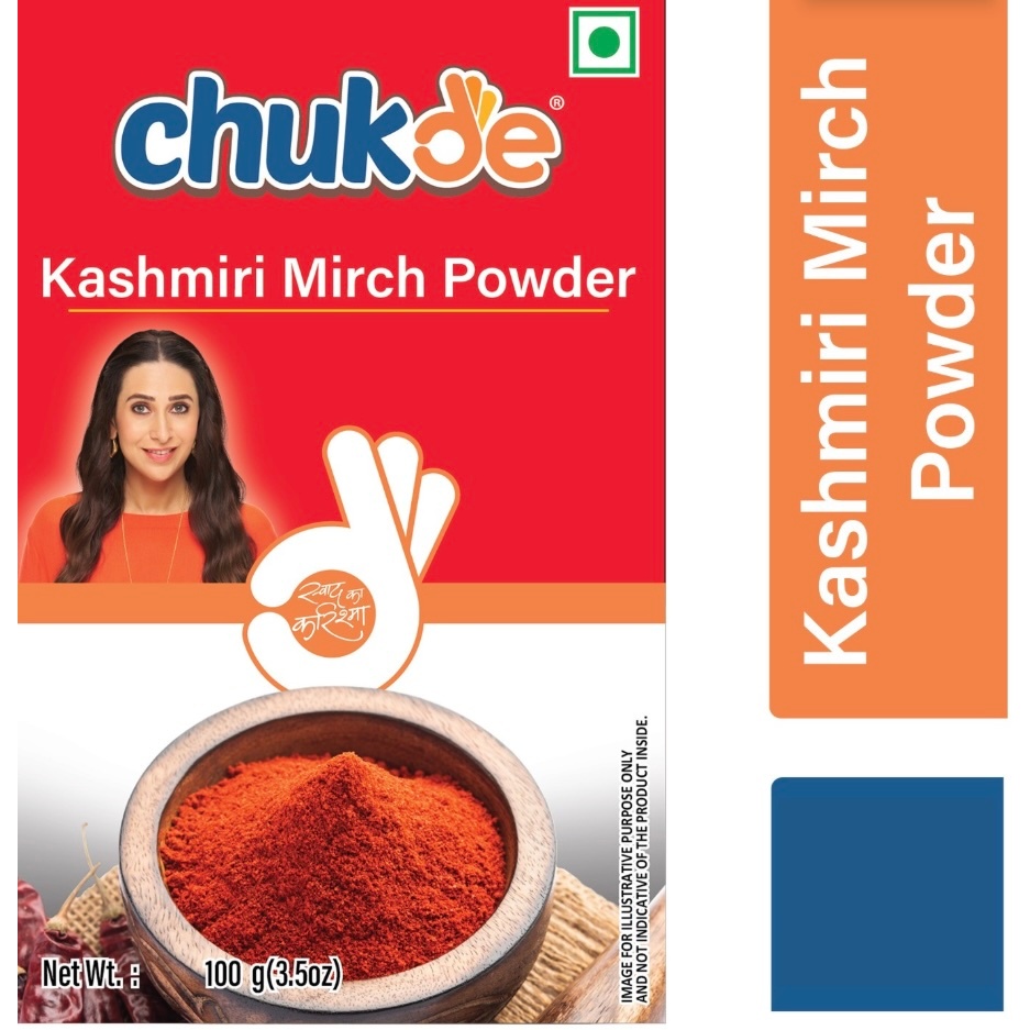 Chukde Kashmiri Mirch Powder  ผงพริกป่นอินเดีย 100 GMS