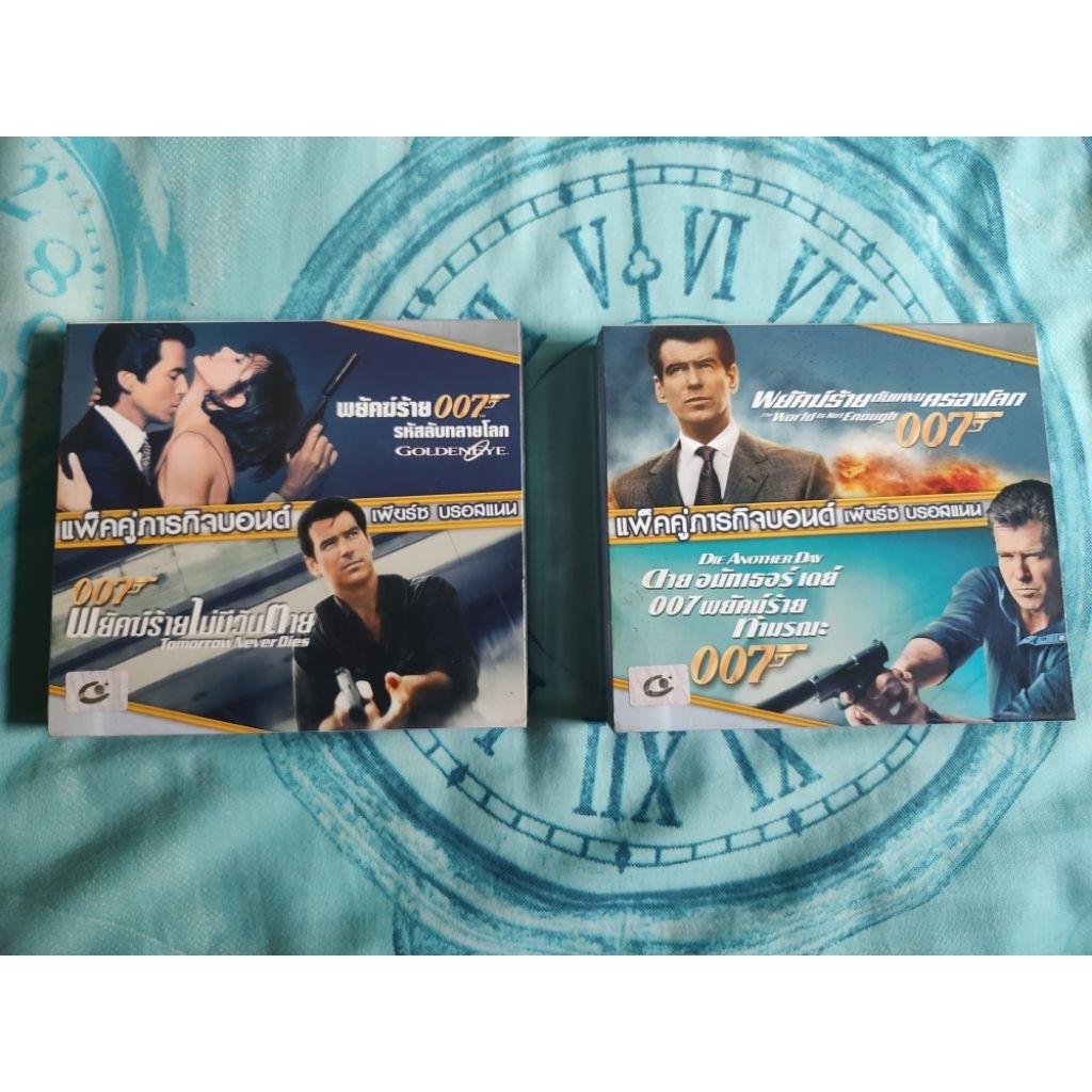 VCD หนังเก่า Box set เจมส์​บอนด์007 4ภาค สภาพสะสม