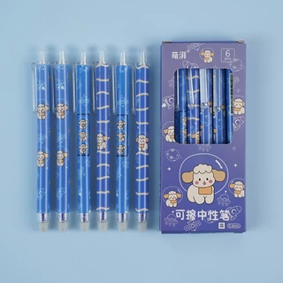 ยกกล่อง ปากกากดลบได้ เจลสีน้ำเงิน✔️พร้อมส่งในไทย ปากกาเจลแบบกดลบได้ เครื่องเขียน ปากกาลบได้