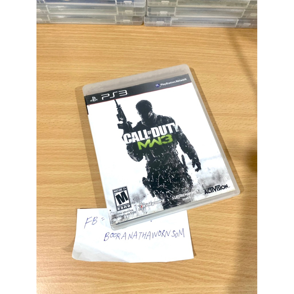 แผ่นเกมส์ Ps3 Call of duty Modern Warfare 3 แผ่นเกม คอลออฟดูตี้ Call of duty Z3 สภาพใหม่ของแท้