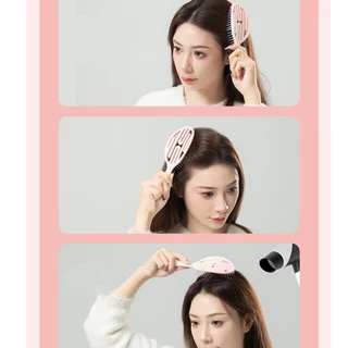 หวีแอร์รี่ หวีลดผมร่วง แปรงหวีผม นวดศีรษะ Detangling Brush หวีไนลอน หวีผมเปียกและแห้ง แกนม้วนผม หวีแอร์รี่