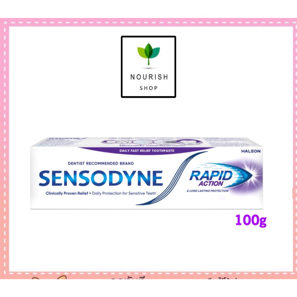 ลดเสียว 1 นาที ยาสีฟัน Sensodyne Rapid Action เซ็นโซดายน์ แรพพิด แอคชั่น 100 กรัม