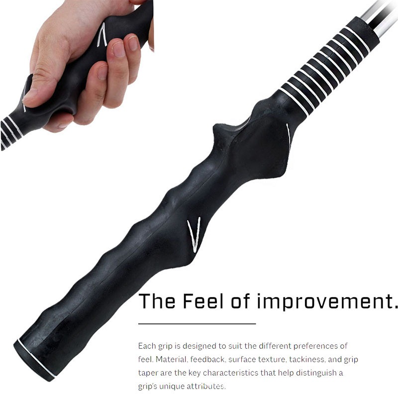 กริปซ้อมจับ สีดำ ด้ามเข้ามือ Grip Golf Training Practice (WB001) เหมาะสำหรับถัดขวา