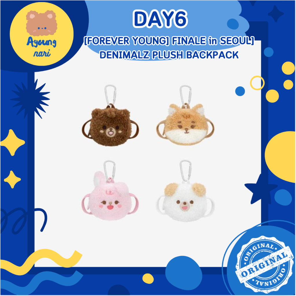 พร้อมส่ง DAY6 - [3RD WORLD TOUR [FOREVER YOUNG] FINALE in SEOUL] PETIT DENIMALZ PLUSH BACKPACK