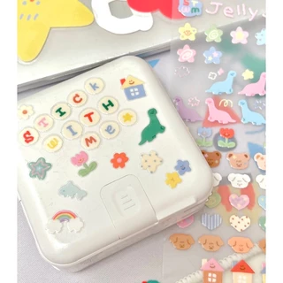 *รุ่นงานนูนไม่มีแล้วนะคะ* Mini Jelly sticker Collection มี3ลายให้เลือก สติกเกอร์สุดน่ารัก 7x21cm | Stickwithme4ev