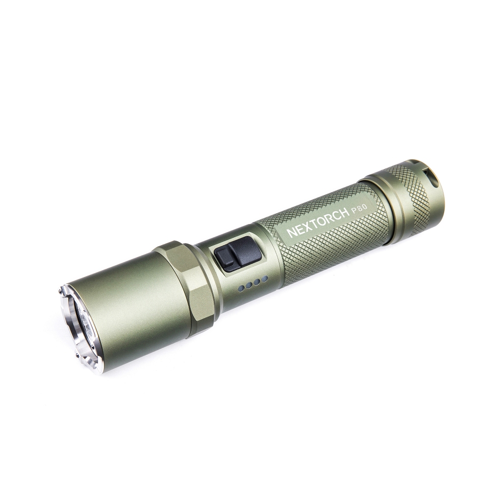 Nextorch P80 One-Step-Strobe Duty Flashlight 2100 lm. ไฟฉาย Nextorch P80 Olive-green
