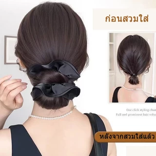 🔥วิกผมแถบร้อน กิ๊บติดผมวิกผม สไตล์เกาหลี ลอนยุ่งๆ ลอนดังโงะ แฮร์พีชผมลอน กิ๊บมวยผม มวยผมเจ้าสาว กิ๊บดังโงะ ผมลอนยุ่ง