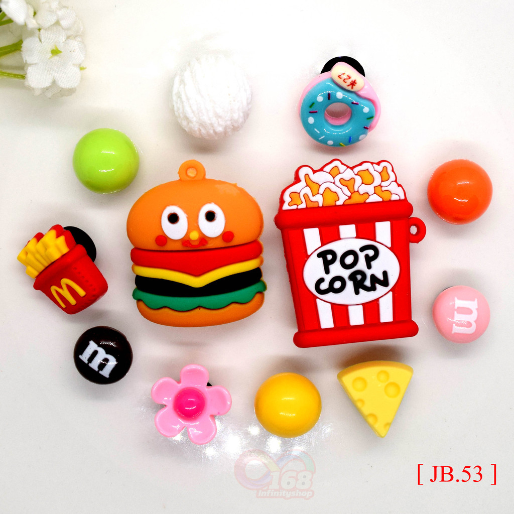 12 ชิ้น เช๊ตการ์ตูน 3D ตัวนูน 🇹🇭ร้านไทย#จิบบิท#ติดรองเท้า#กระเป๋า#DIY พีวีซี น่ารัก อุปกรณ์เสริม[ JB.53 ]